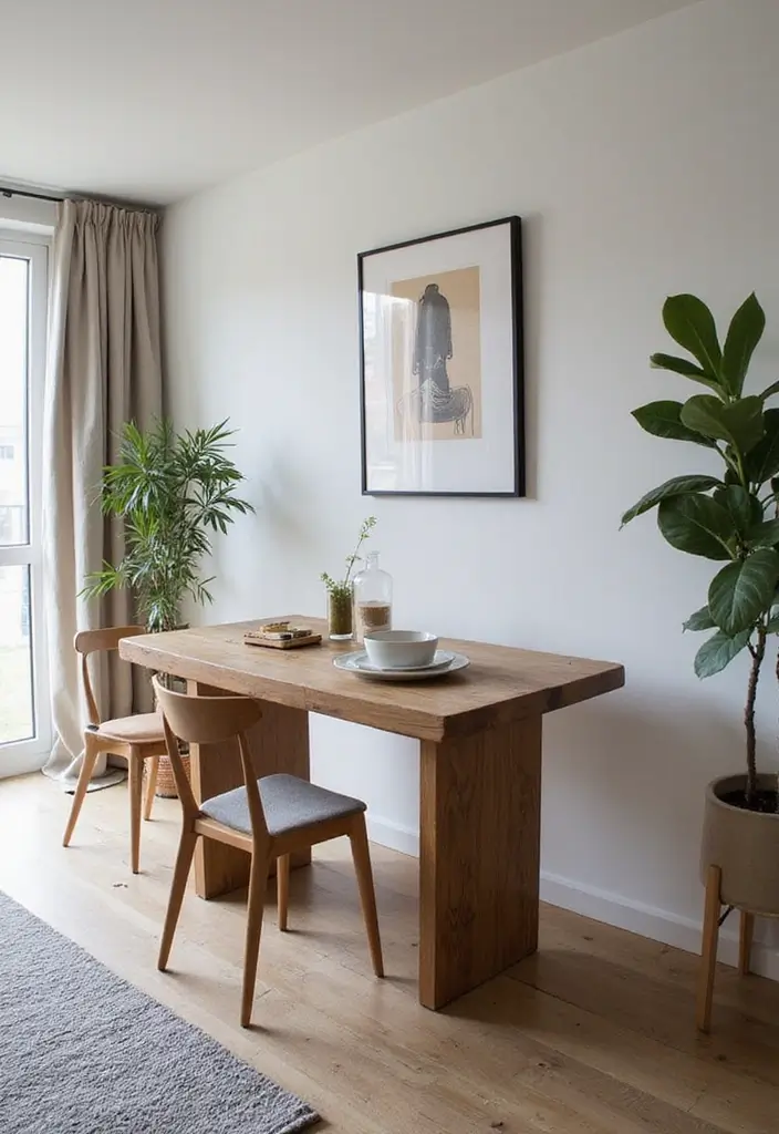 25 Modern Small Living Room Ideas That Will Transform Your Space Instantly! - 21. Slim Dining Tables