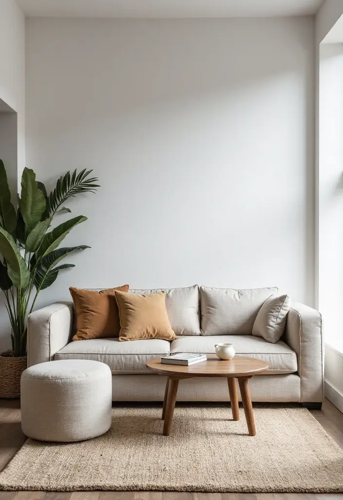 25 Modern Small Living Room Ideas That Will Transform Your Space Instantly! - 22. Minimal Décor