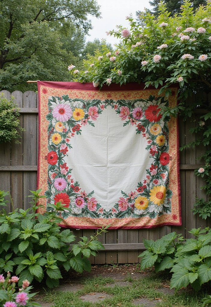 25 Outdoor Garden Decor Ideas for Backyards That Will Leave You Speechless! - 21. Garden Tapestry