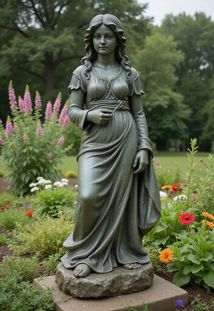 25 Outdoor Garden Decor Ideas for Backyards That Will Leave You Speechless! - 5. Artistic Garden Statues