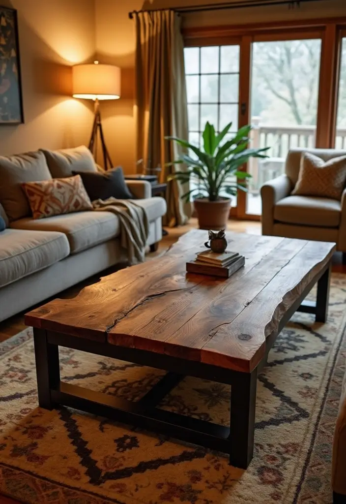 25 Rustic Home Decor Ideas That Will Make You Feel Like You’re in a Cozy Cabin! - 1. Reclaimed Wood Furniture