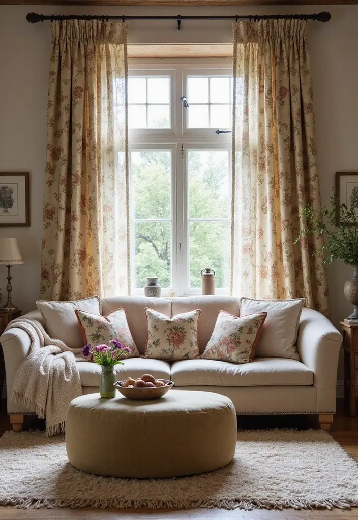 25 Rustic Home Decor Ideas That Will Make You Feel Like You’re in a Cozy Cabin! - 20. Nature-Inspired Fabrics