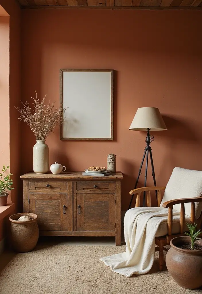 25 Rustic Home Decor Ideas That Will Make You Feel Like You’re in a Cozy Cabin! - 5. Earthy Color Schemes