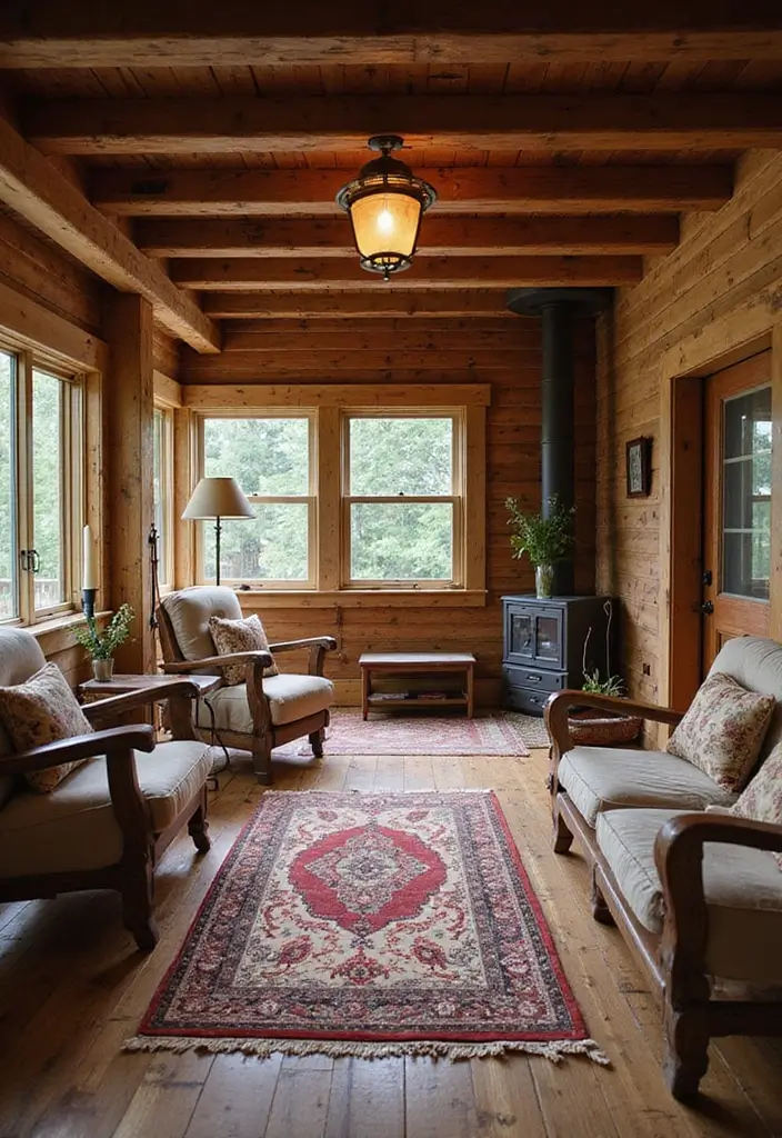 25 Rustic Home Decor Ideas That Will Make You Feel Like You’re in a Cozy Cabin! - 7. Earthy Flooring Choices