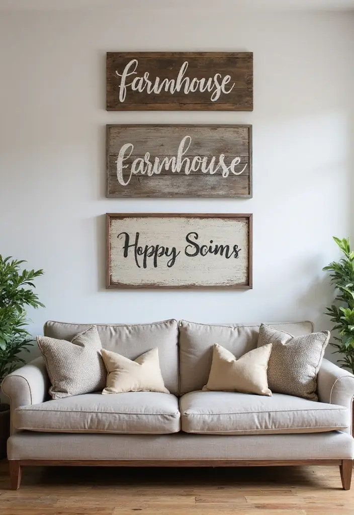 25 Rustic Home Decor Ideas That'll Make You Say 'I Need This in My Life!' - 13. Farmhouse Signs