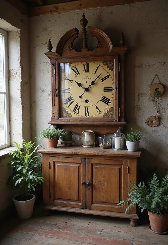 25 Rustic Home Decor Ideas That'll Make You Say 'I Need This in My Life!' - 21. Vintage Clocks