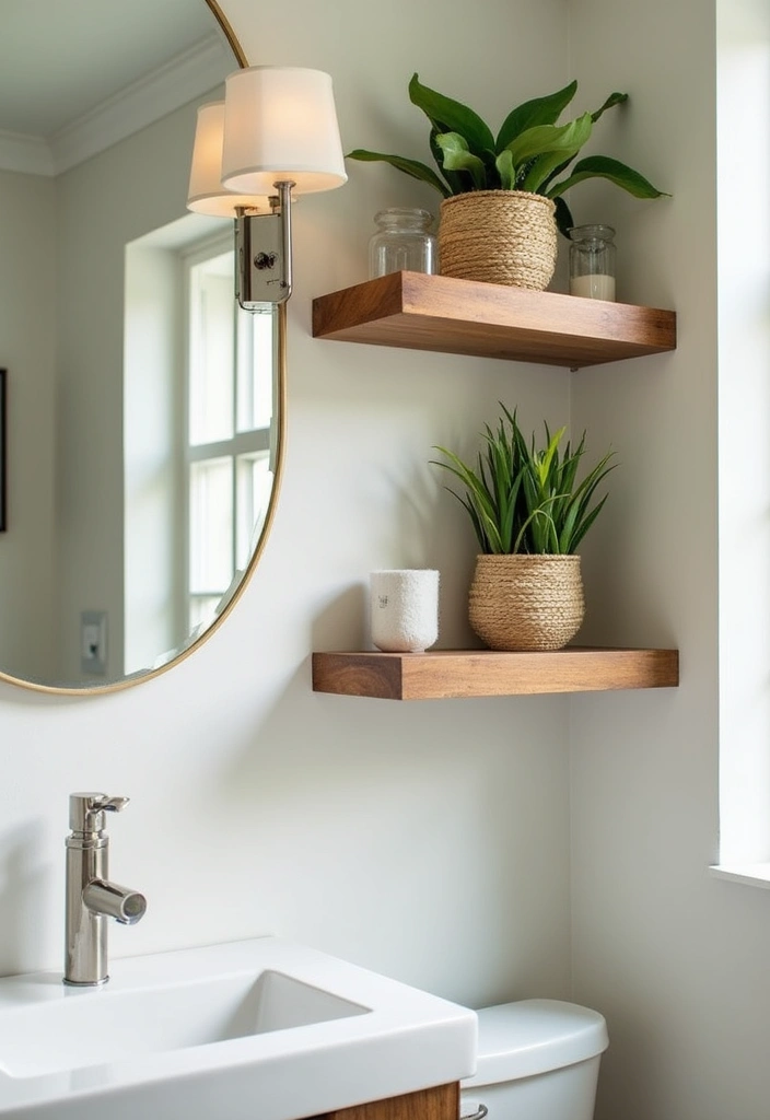 25 Small Bathroom Organization Hacks That Will Maximize Your Space (You Won't Believe #12!) - 1. Go Vertical with Shelving