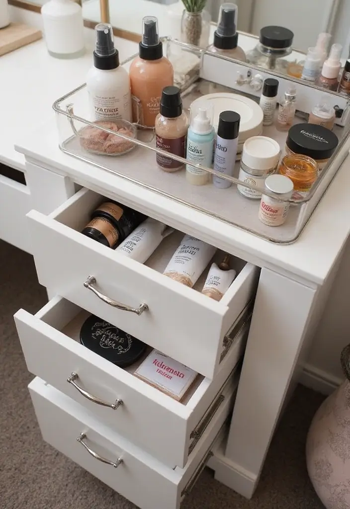 25 Small Bathroom Organization Hacks That Will Maximize Your Space (You Won't Believe #12!) - 19. Compact Vanity Storage