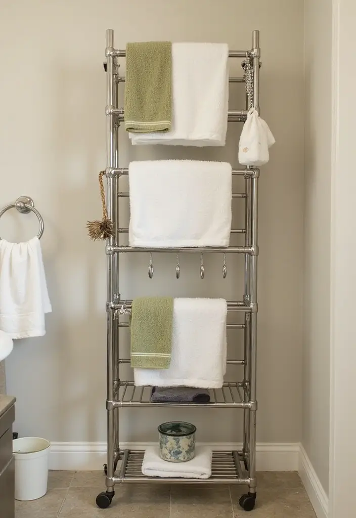 25 Small Bathroom Organization Hacks That Will Maximize Your Space (You Won't Believe #12!) - 2. Smart Use of Towel Racks