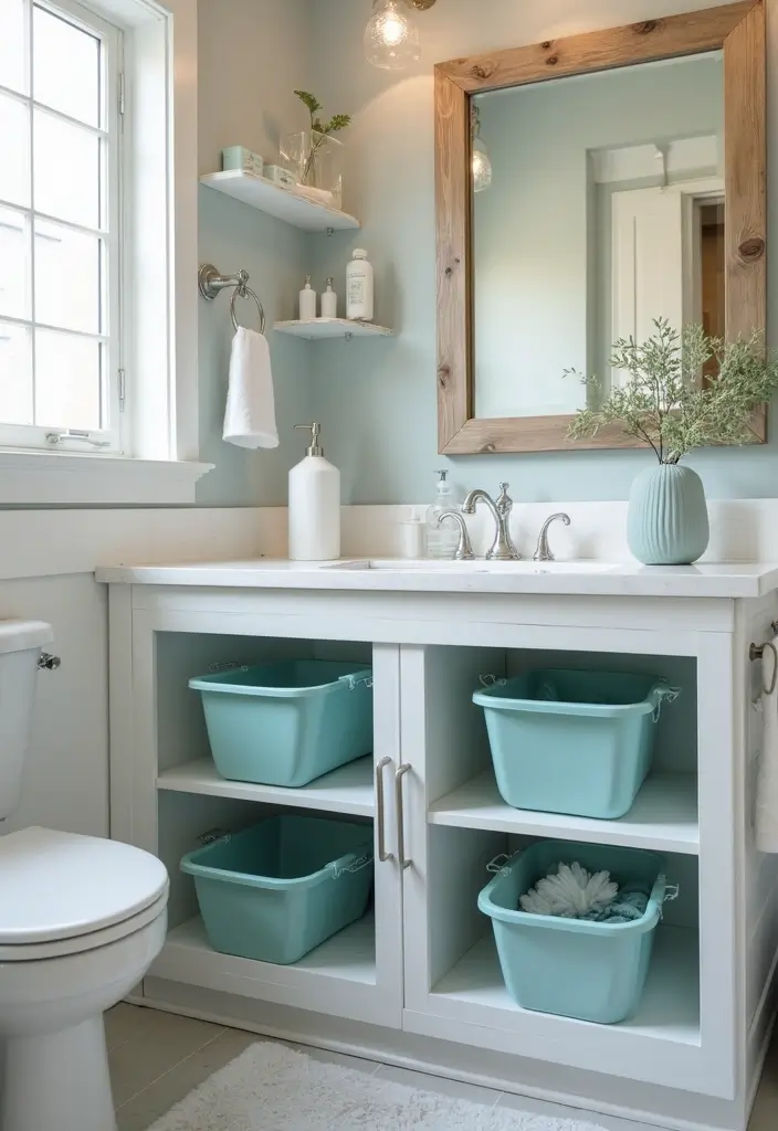 25 Small Bathroom Organization Hacks That Will Maximize Your Space (You Won't Believe #12!) - 22. Create a Cleaning Supply Station