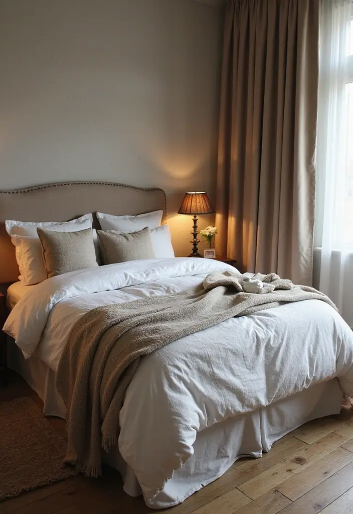 25 Small Bedroom Ideas for Couples That'll Make You Fall in Love Again! - 14. Elegant Bedding