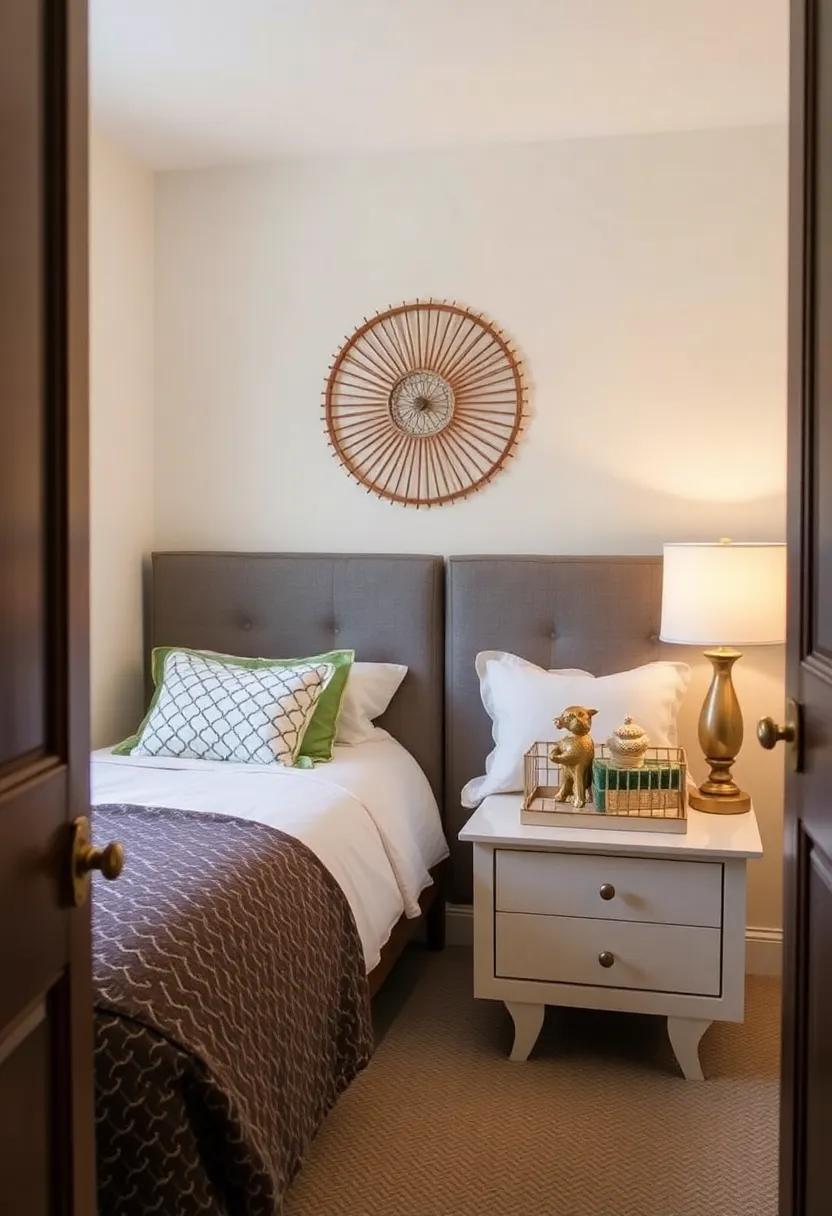 25 Small Bedroom Ideas for Couples That'll Make You Fall in Love Again! - 15. Unique Nightstands