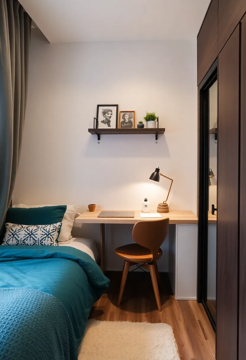 25 Small Bedroom Ideas for Couples That'll Make You Fall in Love Again! - 19. Shared Workspace