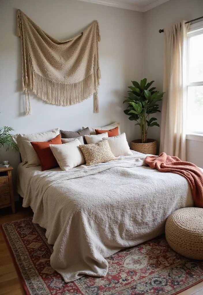 25 Small Bedroom Ideas for Couples That'll Make You Fall in Love Again! - 7. Layered Textures