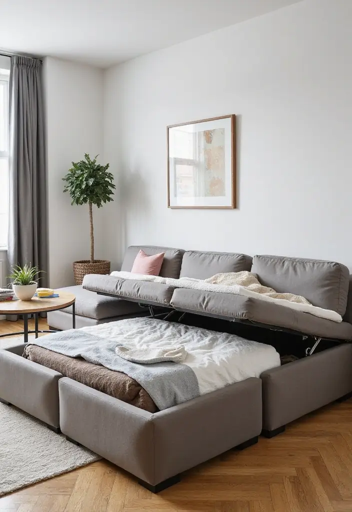 25 Small Living Room Design Ideas That Will Make You Say 'Why Didn't I Think of That?' - 1. Multifunctional Furniture