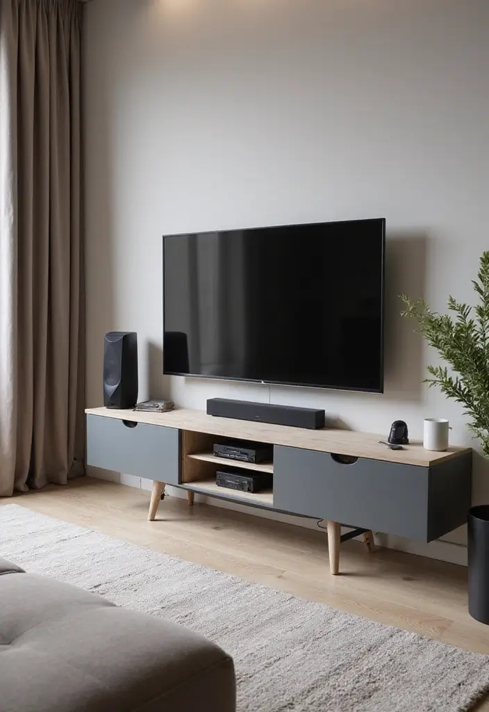 25 Small Living Room Design Ideas That Will Make You Say 'Why Didn't I Think of That?' - 13. Incorporate Technology