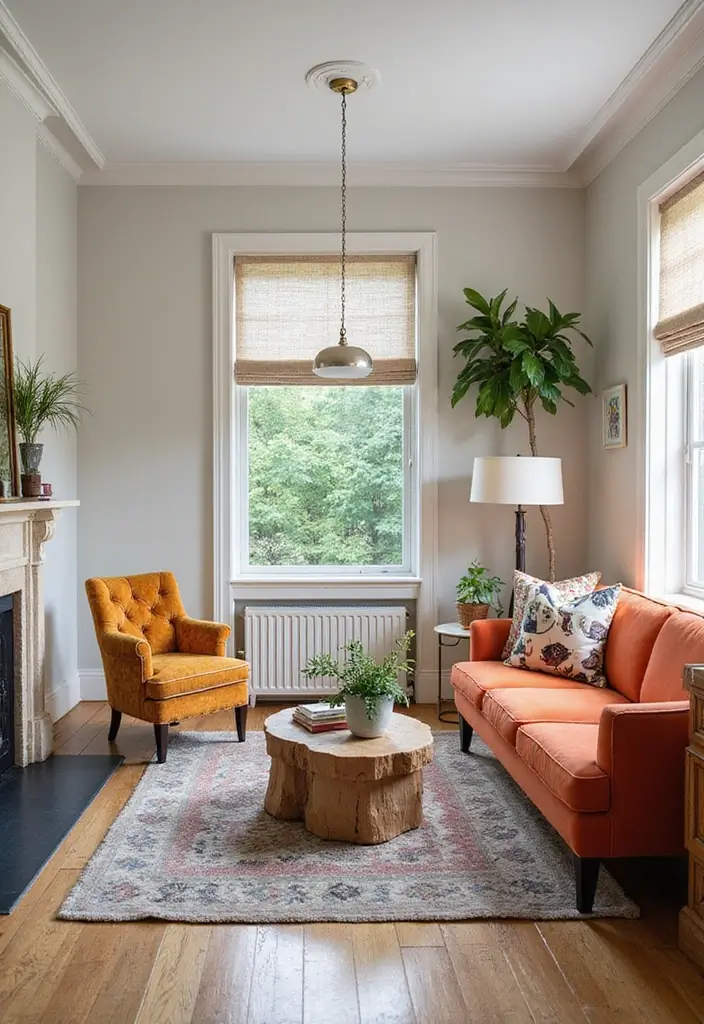 25 Small Living Room Design Ideas That Will Make You Say 'Why Didn't I Think of That?' - 16. Statement Furniture