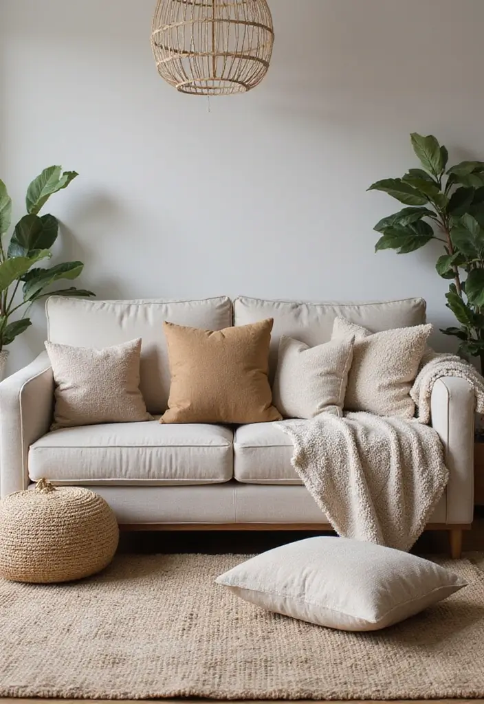 25 Small Living Room Design Ideas That Will Make You Say 'Why Didn't I Think of That?' - 5. Cozy Textiles