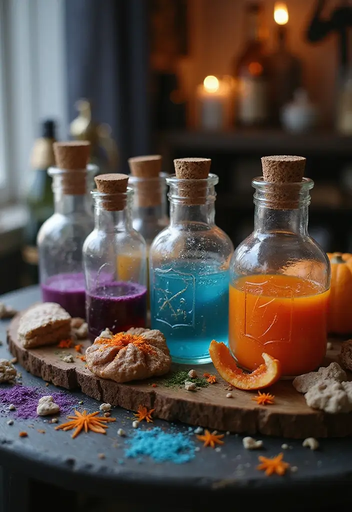25 Spooktacular Indoor Halloween Decorations That Will Leave Your Guests Screaming for More! - 24. DIY Potion Jars