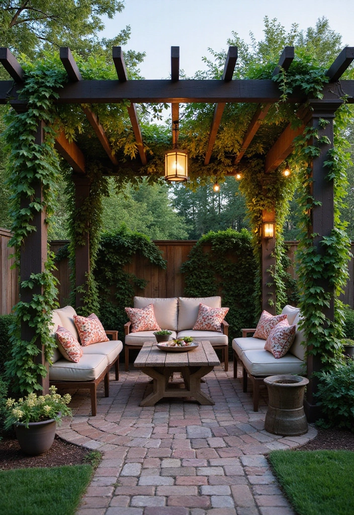 25 Stunning Backyard Landscaping Designs That Will Transform Your Outdoor Space (Wait Until You See #12!) - 10. Cozy Pergola Retreat