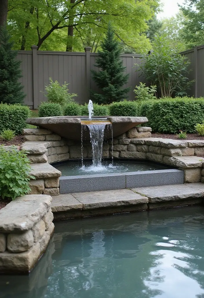 25 Stunning Backyard Landscaping Designs That Will Transform Your Outdoor Space (Wait Until You See #12!) - 17. Contemporary Water Features