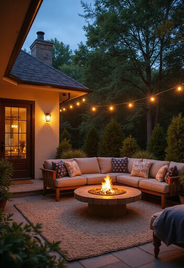 25 Stunning Backyard Landscaping Designs That Will Transform Your Outdoor Space (Wait Until You See #12!) - 19. Dreamy Outdoor Living Room
