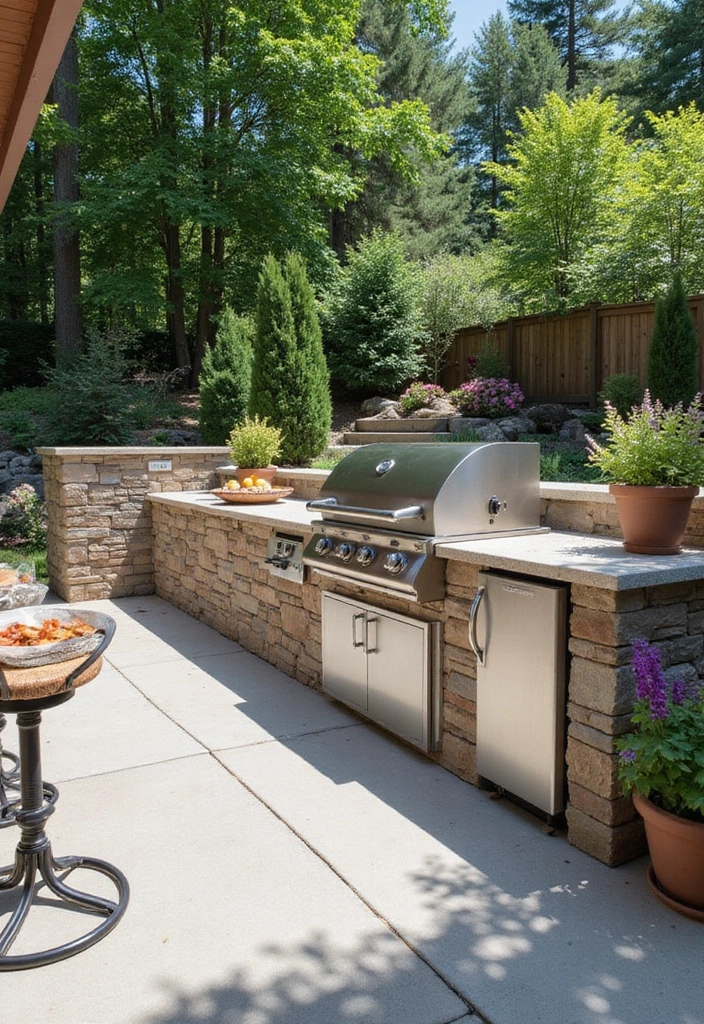 25 Stunning Backyard Landscaping Designs That Will Transform Your Outdoor Space (Wait Until You See #12!) - 24. Outdoor Kitchen Delight