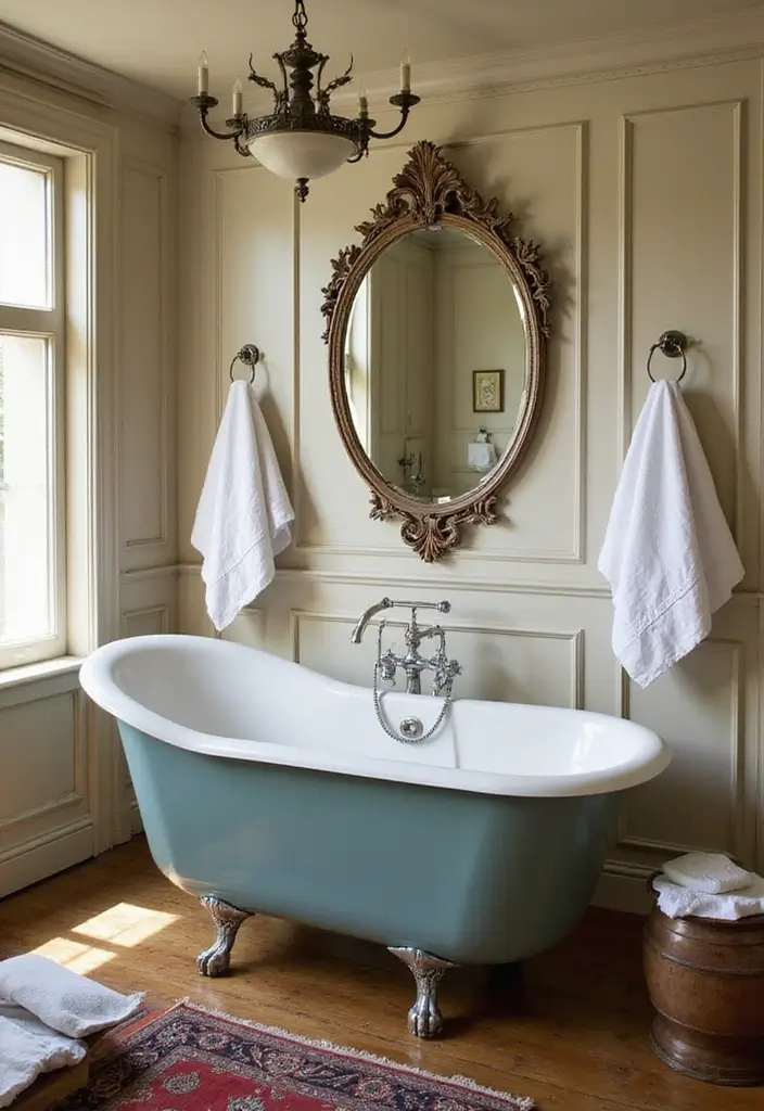 25 Stunning Bathroom Decor Ideas That Will Transform Your Space! - 6. Vintage Finds