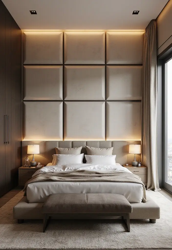 25 Stunning Bedroom Wall Decor Ideas That Will Transform Your Space into a Dreamland! - 11. Textured Wall Panels