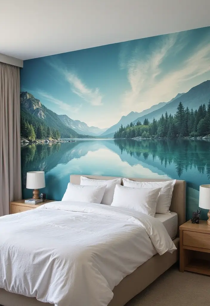 25 Stunning Bedroom Wall Decor Ideas That Will Transform Your Space into a Dreamland! - 16. Custom Wall Murals