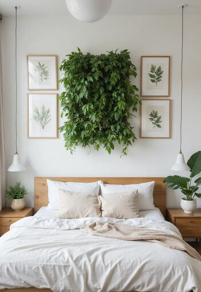 25 Stunning Bedroom Wall Decor Ideas That Will Transform Your Space into a Dreamland! - 9. Nature-Inspired Elements