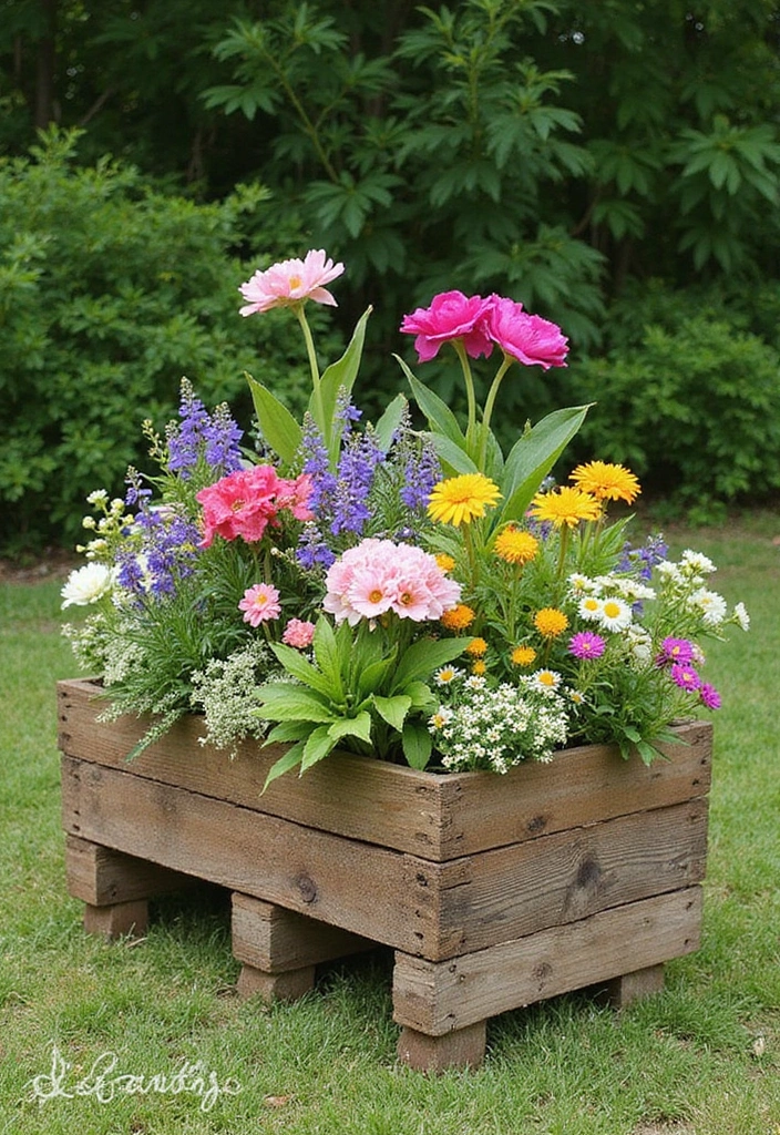 25 Stunning Garden Decor DIY Ideas That Will Leave Your Neighbors in Awe! - 1. Upcycled Pallet Planters