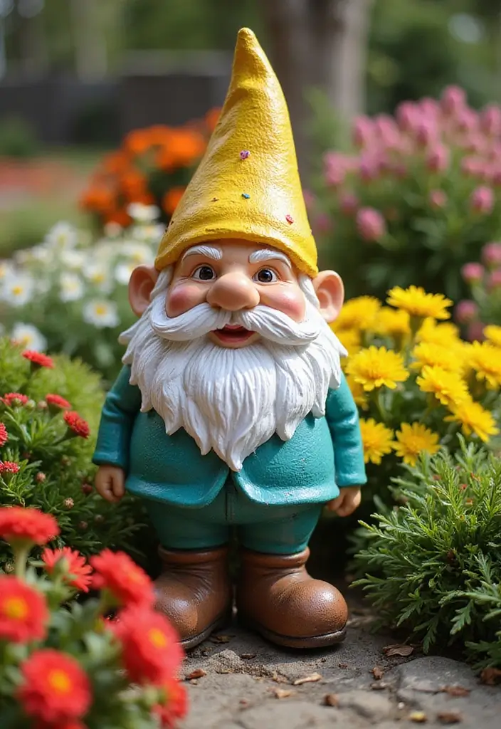 25 Stunning Garden Decor DIY Ideas That Will Leave Your Neighbors in Awe! - 15. Garden Gnome from Recycled Materials
