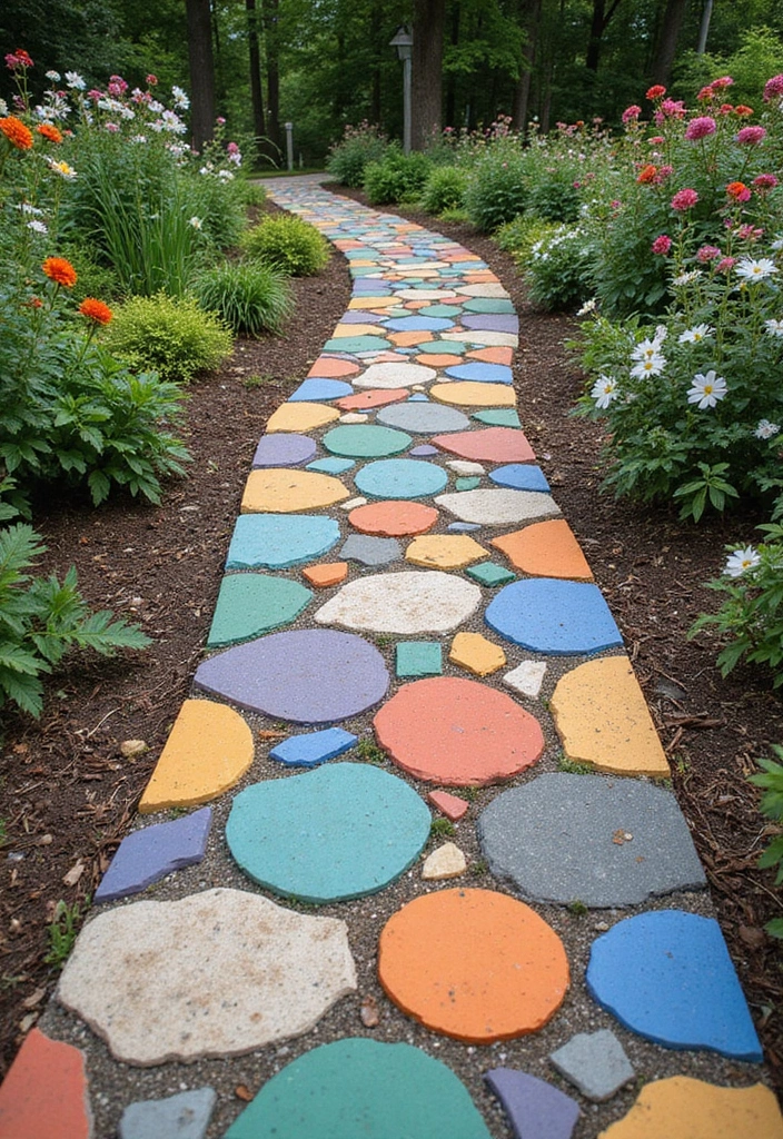 25 Stunning Garden Decor DIY Ideas That Will Leave Your Neighbors in Awe! - 23. Garden Mosaic Pathway
