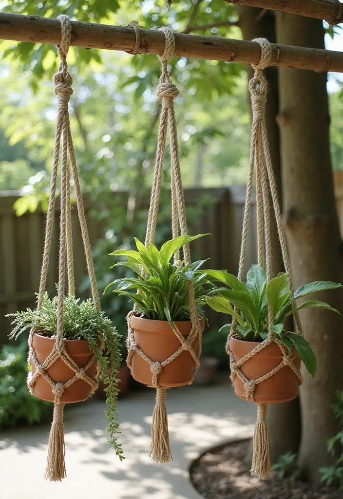 25 Stunning Garden Decor DIY Ideas That Will Leave Your Neighbors in Awe! - 3. DIY Hanging Garden
