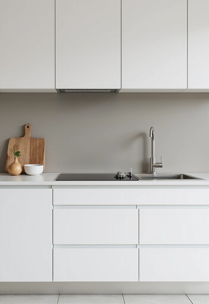 25 Stunning Kitchen Backsplash Ideas for White Cabinets That Will Leave You Speechless! - 12. Minimalistic Designs for a Clean Look