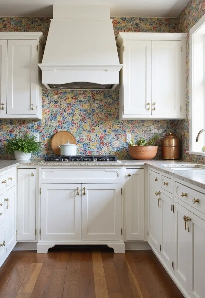 25 Stunning Kitchen Backsplash Ideas for White Cabinets That Will Leave You Speechless! - 19. Vibrant Colored Tiles for a Fun Kitchen