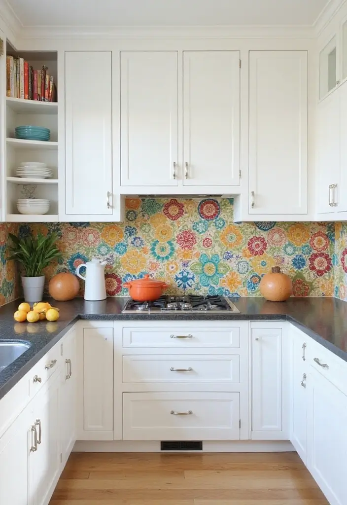 25 Stunning Kitchen Backsplash Ideas for White Cabinets That Will Leave You Speechless! - 21. Peel-and-Stick Tiles for Easy Updates