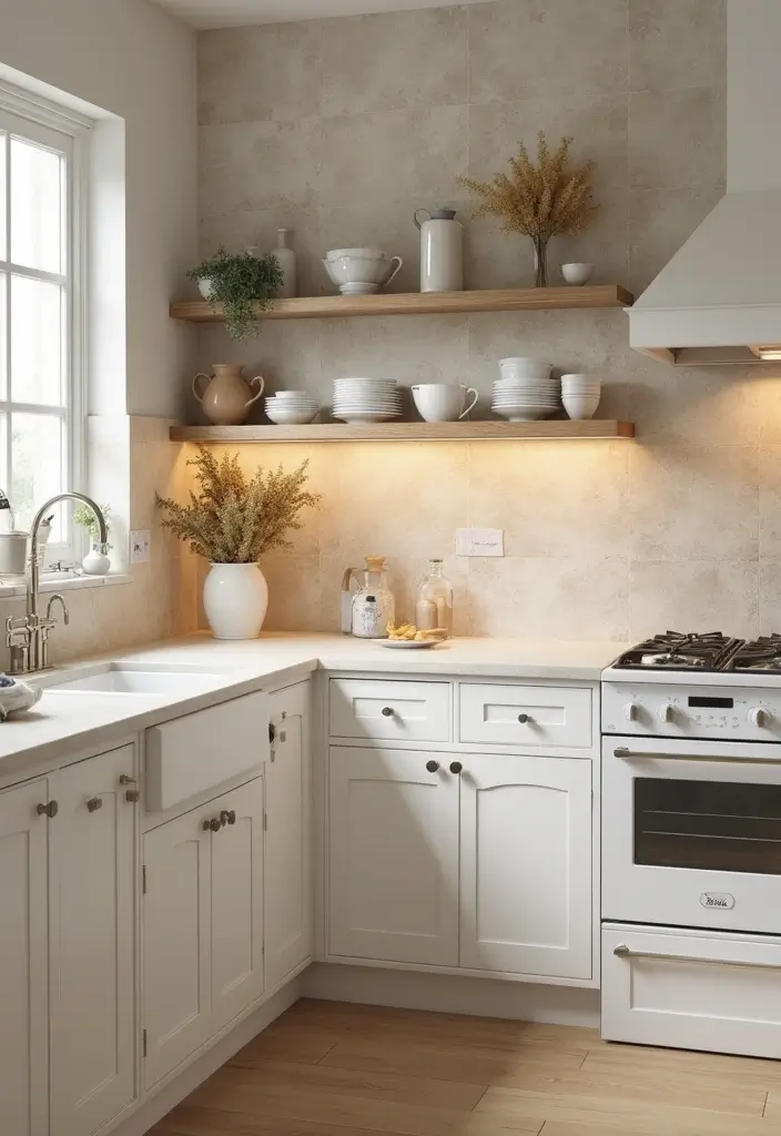 25 Stunning Kitchen Backsplash Ideas for White Cabinets That Will Leave You Speechless! - 9. Soft Subtle Textures for a Cozy Feel