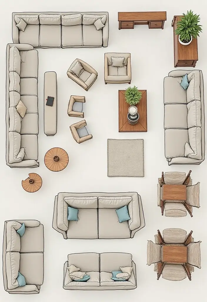 25 Stunning Living Room Decor Ideas on a Budget That'll Leave You Speechless! - 15. Functional Furniture Layout