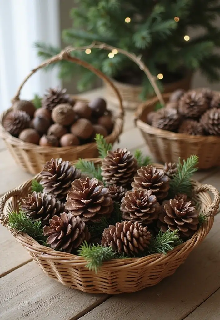 25 Stunning Rustic Christmas Decor Ideas That Will Make Your Home Shine This Holiday Season! - 23. Seasonal Scented Pinecones