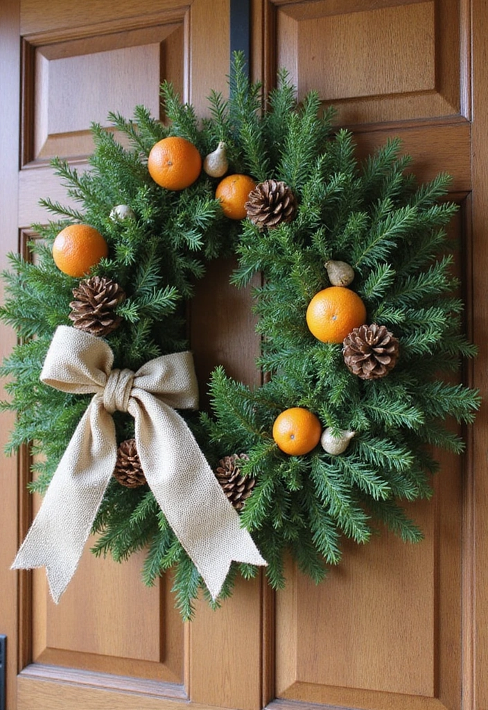 25 Stunning Rustic Christmas Decor Ideas That Will Make Your Home Shine This Holiday Season! - 4. Evergreen Wreaths