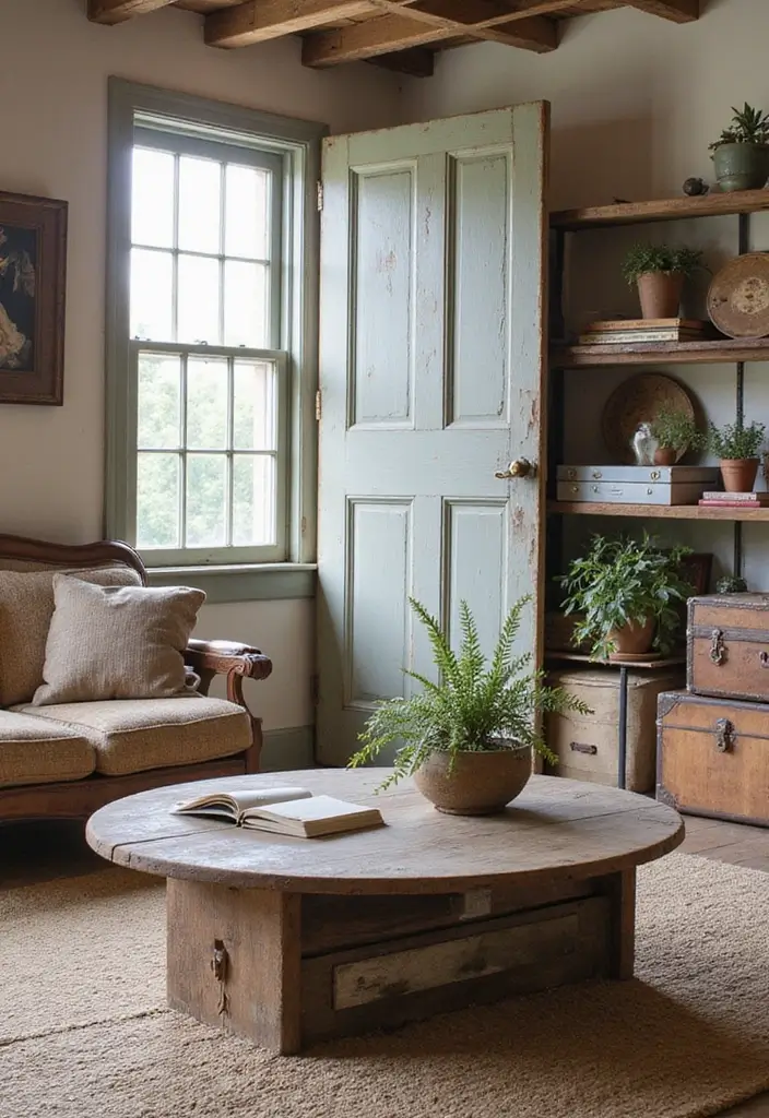 25 Stunning Rustic Home Decor Ideas for Your Living Room That Will Leave You Breathless! - 20. Repurposed Items