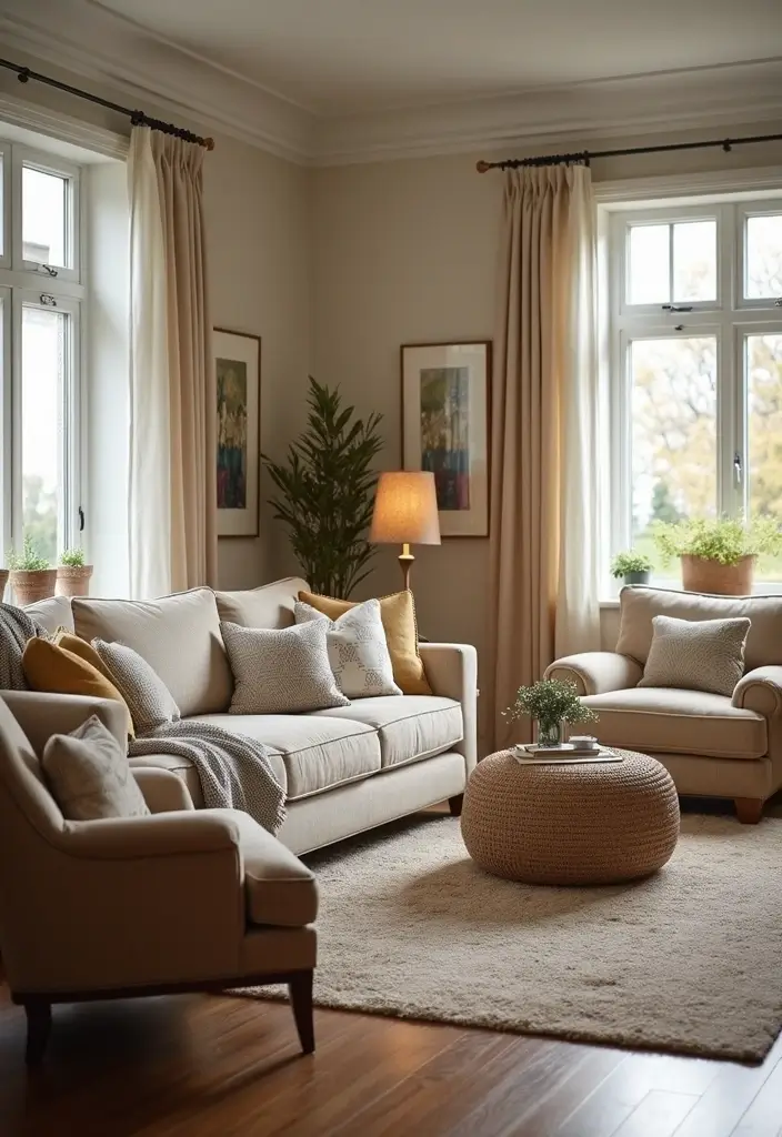 25 Stunning Rustic Home Decor Ideas for Your Living Room That Will Leave You Breathless! - 7. Comfortable Seating Arrangements