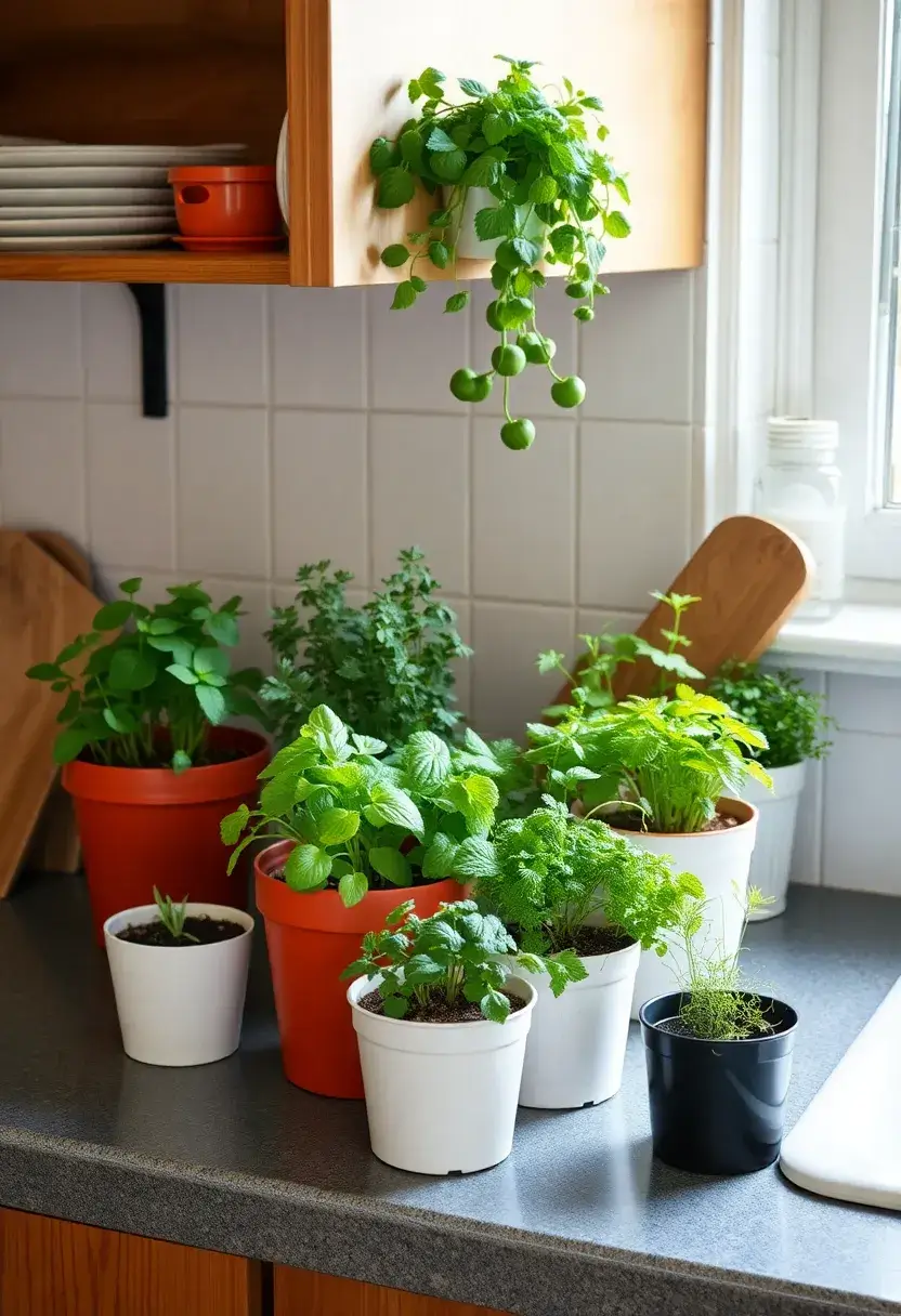 28 Kitchen Ideas for Small Spaces That Will Transform Your Cooking Zone! - 13. Countertop Herb Gardens