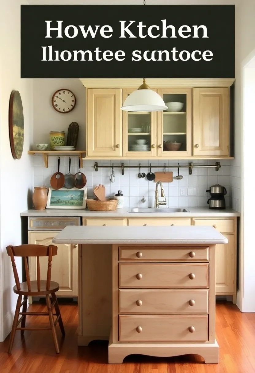 28 Kitchen Ideas for Small Spaces That Will Transform Your Cooking Zone! - 26. Repurposed Furniture