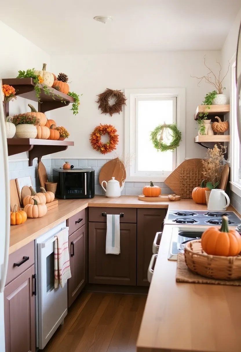 28 Kitchen Ideas for Small Spaces That Will Transform Your Cooking Zone! - 28. Seasonal Decor