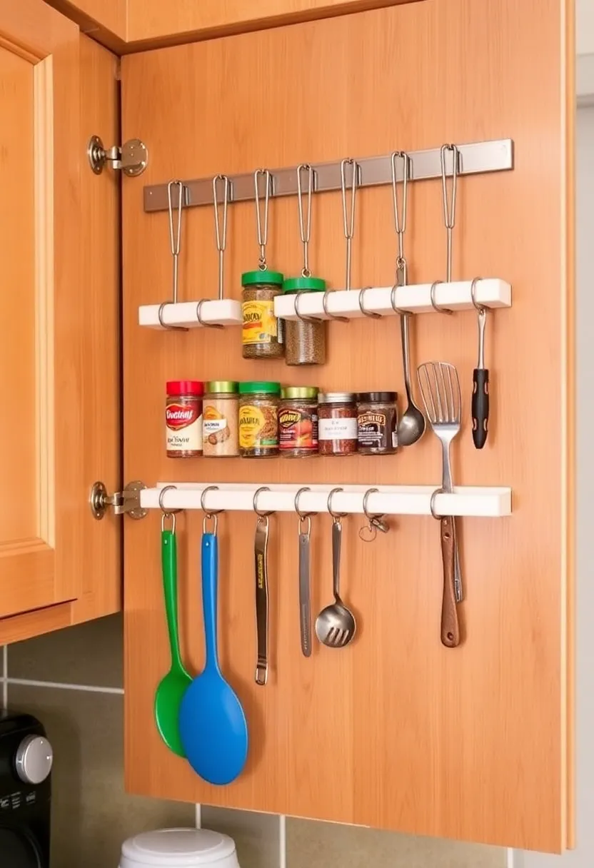 28 Kitchen Ideas for Small Spaces That Will Transform Your Cooking Zone! - 8. Utilize the Inside of Cabinet Doors