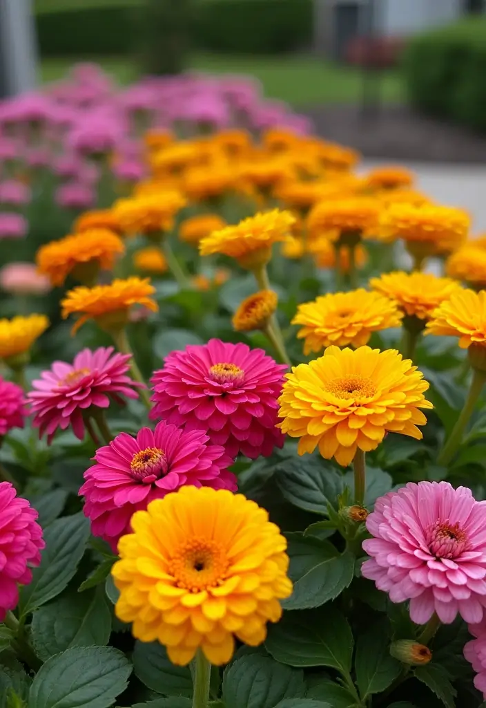 28 Stunning Flower Bed Ideas That Will Transform Your Front Yard! - 14. Color Block Flower Beds