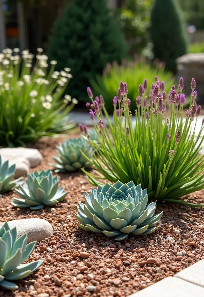 28 Stunning Flower Bed Ideas That Will Transform Your Front Yard! - 15. Drought-Tolerant Flower Beds